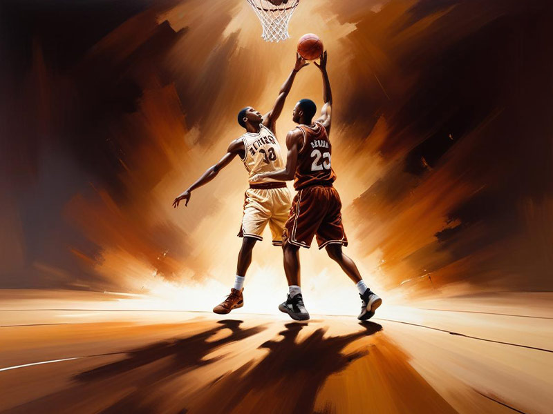 🤣精髓！名场面：喜剧演员模仿场上的库里和追梦……